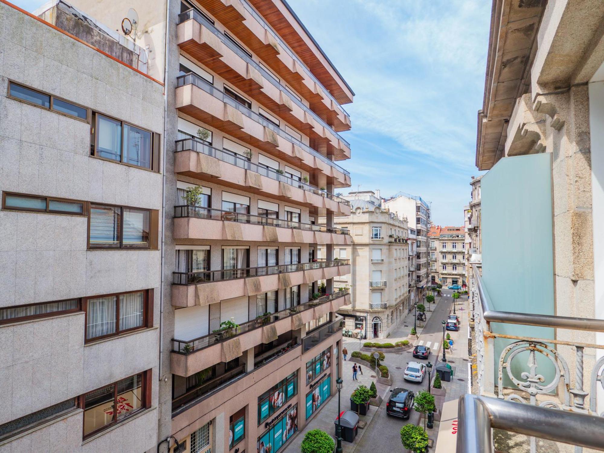 Ferienwohnung Luxury Centro De Vigo Balcony Exterior foto
