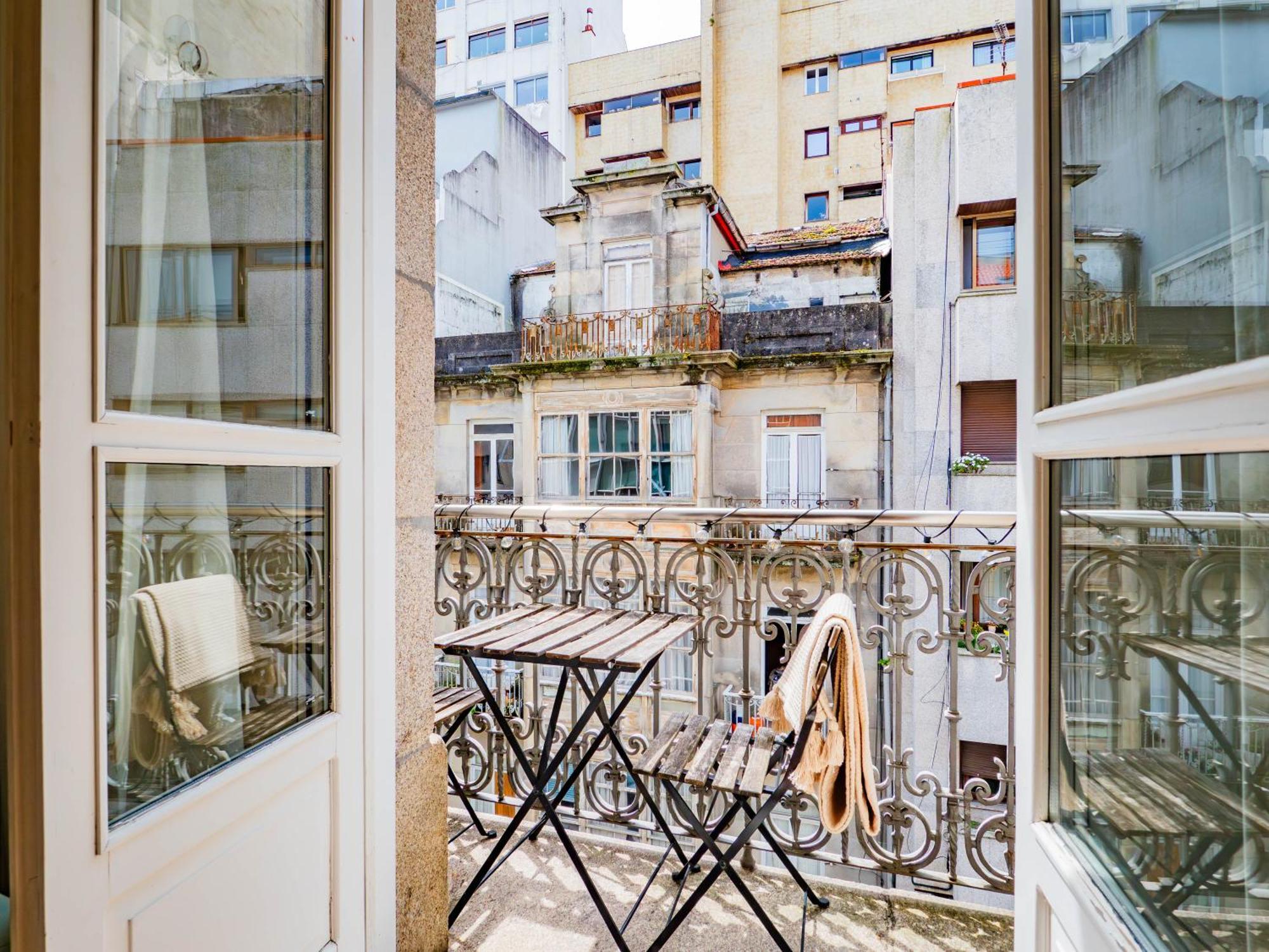 Ferienwohnung Luxury Centro De Vigo Balcony Exterior foto