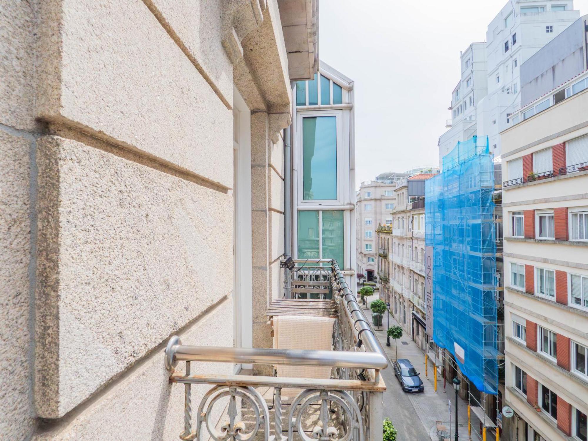 Ferienwohnung Luxury Centro De Vigo Balcony Exterior foto